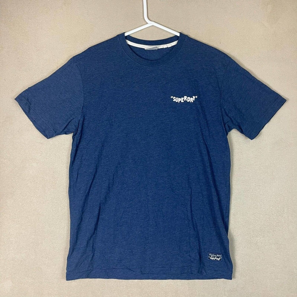 Superdry Shirt Adult Extra Large Blue Wheels & Waves Papa Goofs Tee Mens